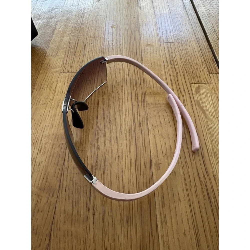 TAG Heuer 5106 Zenith Pink Rimless Shield Sunglasses Made in France